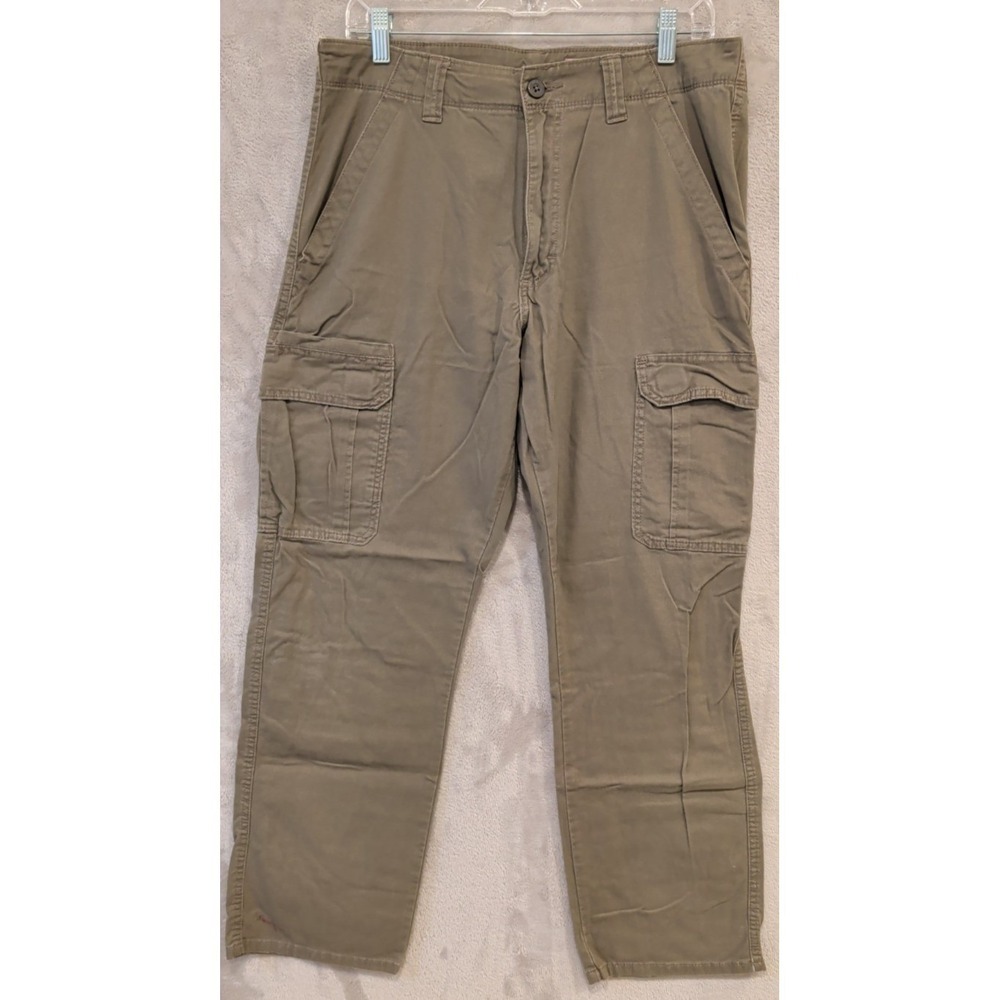 Wrangler‎ Relaxed Fit Cargo Pants Mens Khaki Tan Utility Workwear Casual